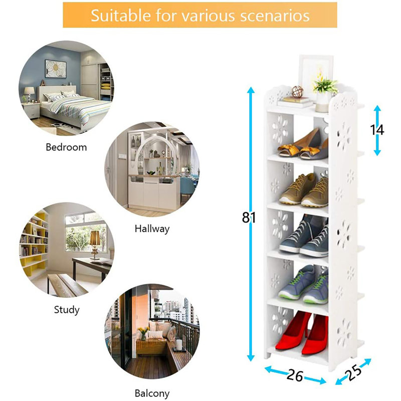  Shoe Rack, 81" H x 26" W x 25" D
