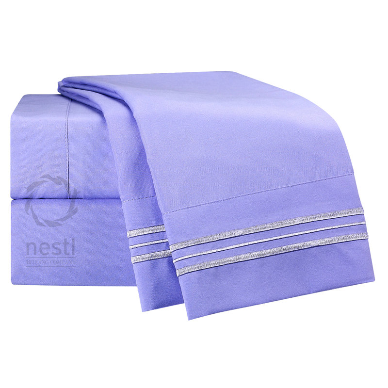 Extra Deep Chickadee Microfiber Sheet Set, Short Queen Sheet Set+Fitted Sheet+2 Pillowcases