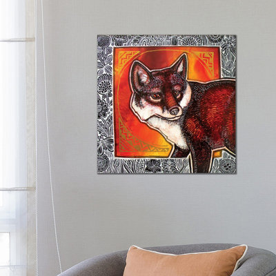 Fox In The Flowers by Lynnette Shelley - Gallery-Wrapped Canvas Giclée on Canvas