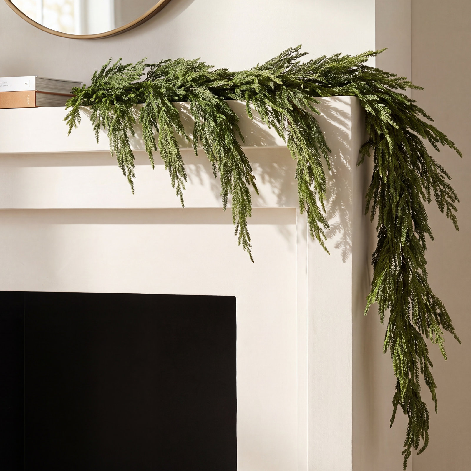 Norfolk Pine Christmas Garland, 15' L