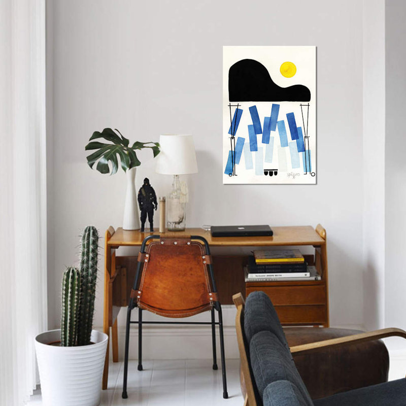 «Blues Notes» par Antony Squizzato - impression sur toile tendue, H 26 po x l 18 po x P 1,5 po, Toile tendue, Pas de tapis