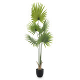 145cm Faux Palm Tree in Earthenware Pot