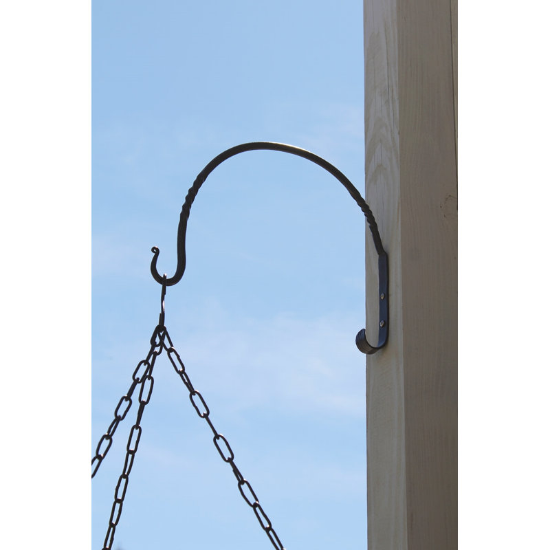 Metal Weather Resistant Bracket Plant Stand, 11.5" H x 13.25" W x 0.75" D