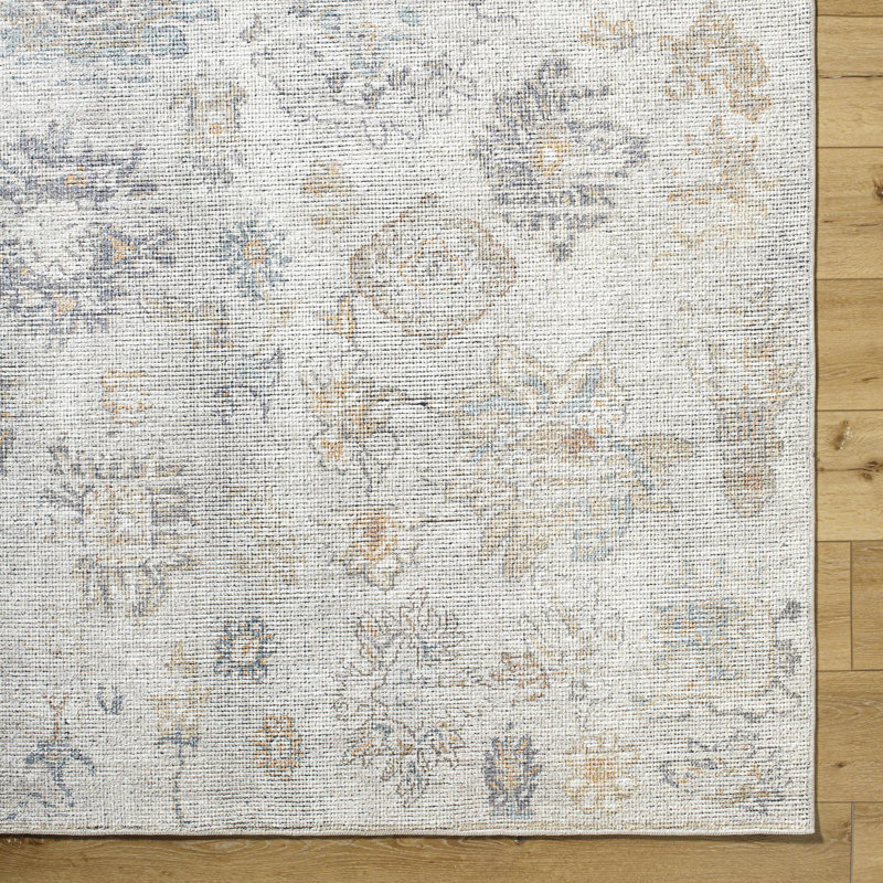 Olympic Light Gray Hand-Knotted Synthetic Area Rug