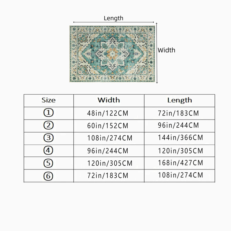 Tapis d'intérieur, Rectangle 4pi x 6 pi