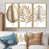 Toile avec cadre flottant or