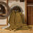 Machine Washable Horizontal Stripes Brown Area Rug-1945293167