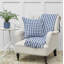 Merrida Indigo/White Throw Pillow