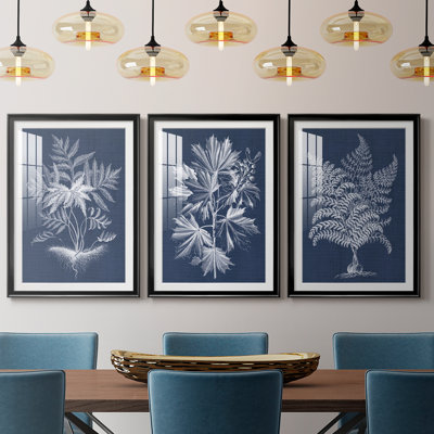 Foliage Chintz IV - reproduction encadrée sur mesure de qualité supérieure - 3 pièces
