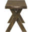Knotty Nutmeg Seating - Le banc décoratif de construction rehausse la maison