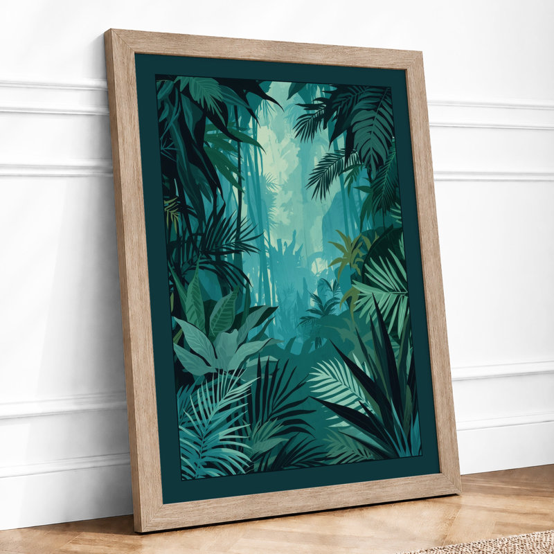 Misty Sanctuary Tropical - Print, A1 - 84.1 x 59.4 cm, Oak