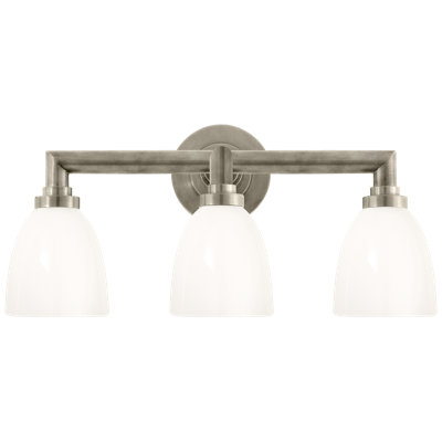 Chapman & Myers Wilton Triple Bath Light