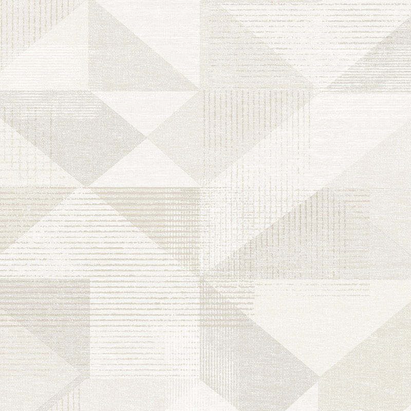 Rouleau de papier peint lisse L 33 pi x l 20,5 po Silk Screen, Beige,  L 33 po x l 20,5 po