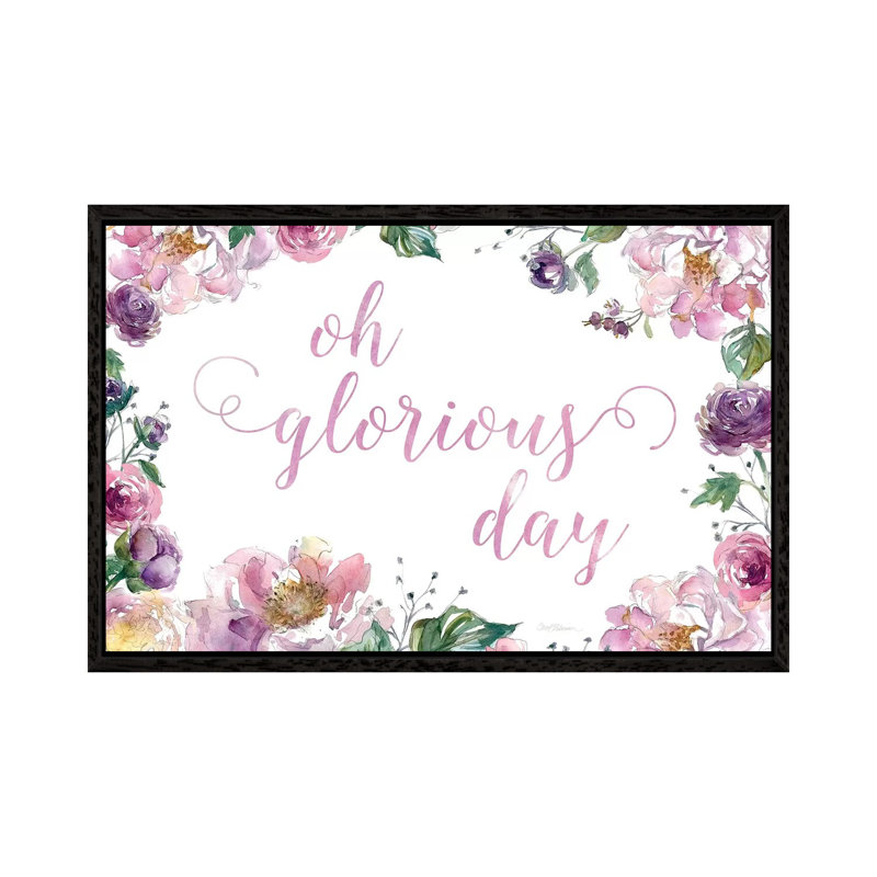 Oh Glorious Day by Carol Robinson - Print on Canvas, 101.6 cm H x 66.04 cm W, Black Framed