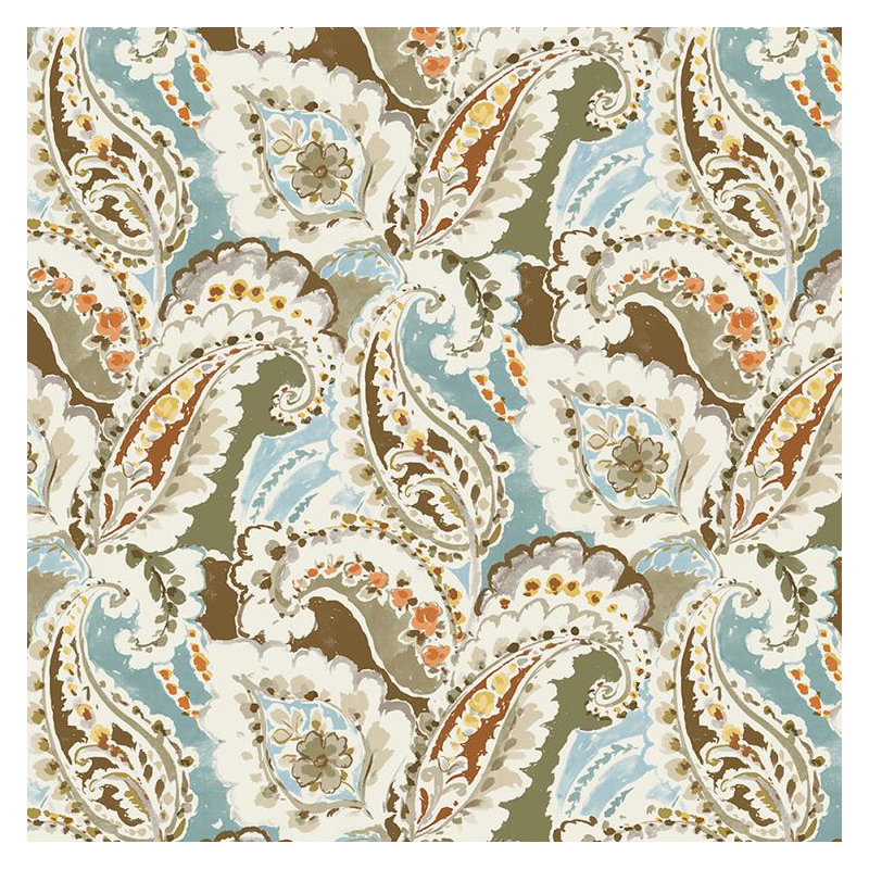 Tissu cachemire, Bleu