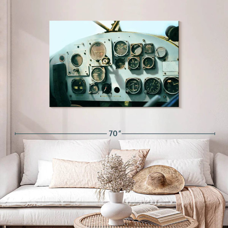 Mehar Helicopter Control Panel, 30" H x 45" W