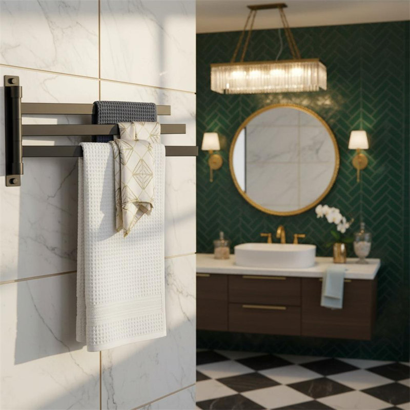 37cm 1 Wall Mounted Required Towel Bar
