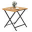  Table de patio pliante 28 po avec table de bistro portative à lattes