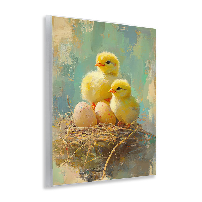 Easter Chicks and Eggs Wall Plaque, design by Franklyn Gregory