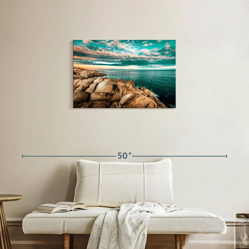Gillard, paysage marin spectaculaire, H 20 po x l 30 po
