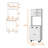 White 1-Drawer Kitchen Pantry