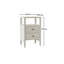 45cm W Manufactured Wood Bedside Table