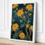 Golden Chrysanthemums Botanical - Wrapped Canvas-498376433-498376439