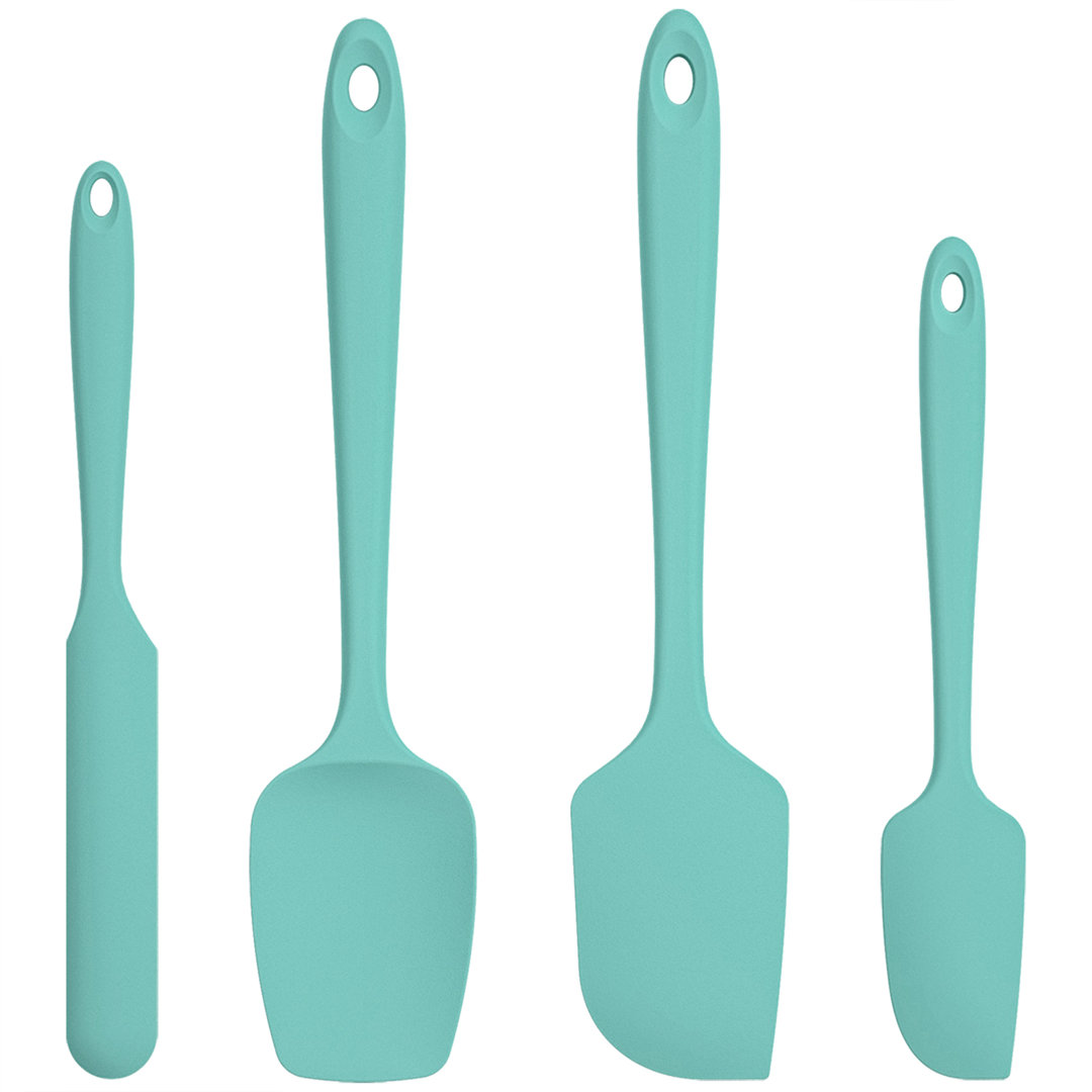 U-Taste 600ºF Heat-Resistant Silicone Spatula Set, 4-Piece BPA-Free Kitchen Baking Cooking Tools U-Taste 