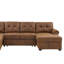 Canapé-lit modulaire en U 115 po Chesterfield