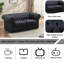 Causeuse Chesterfield 72,5 po en cuir de vache capitonné pour salon | Structure en bois massif et design européen-701078528