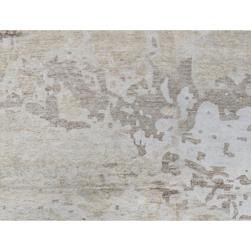 Rayon Area Rug in Ivory, Rectangle 9' x 12'