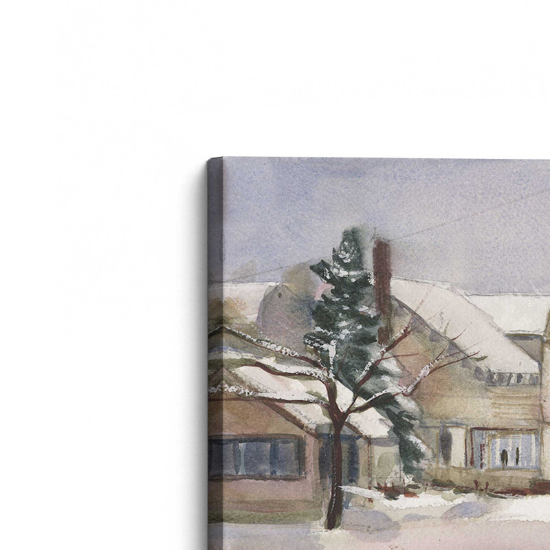 «Hazardville Road» par Stephen Calcasola, reproduction d'art sur toile, H 18 po x l 24 po