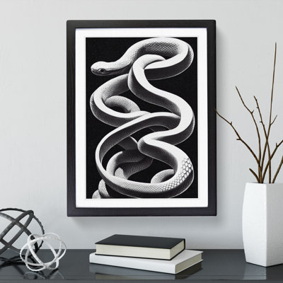 Coiled Snake - Single Picture Frame Print