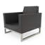2Pc Sunbrella Outdoor Club Chairs - Grey-2061197958-2061197945