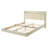 Queen Size Floating Bed Frame With Storage Headboard-1000635258