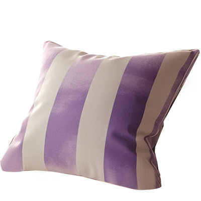 Lilac Beige Wide Stripe Pillow