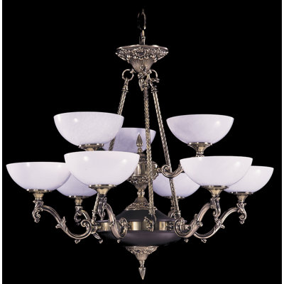Lustre à niveaux ombrés 9 lumières Wym
