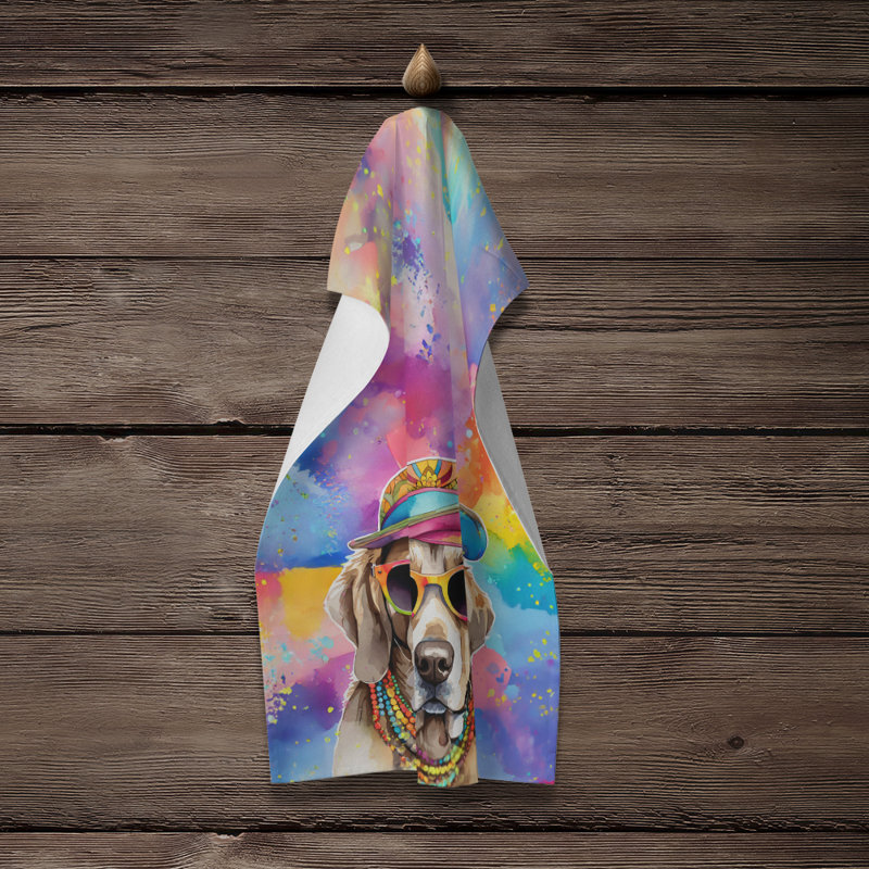 Serviette de cuisine Weimaraner Hippie Dawg