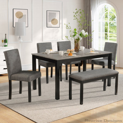 Dining Table Set, Wooden Dining Table Set for Kitchen, Dining Room