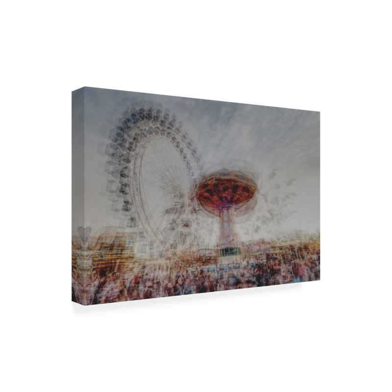 Art sur toile «Bachelor carrousel» par Bachelor, H 16 po x l 24 po