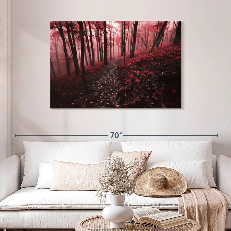 Alvord Misty Red Forest, H 30 po x l 45 po