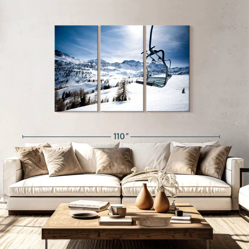 Alvord Ski Lift With A View, 48" H x 74" W