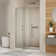 38-42" W X 71" H Piovt Swing Glass Shower Door With 1/4"(6Mm) Tempered Glass