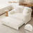 Naykin 2-Person Faux Fur Sofa Bed with Removable Cushion Cover-1034732970-1017162312