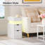 24cm W Manufactured Wood Bedside Table