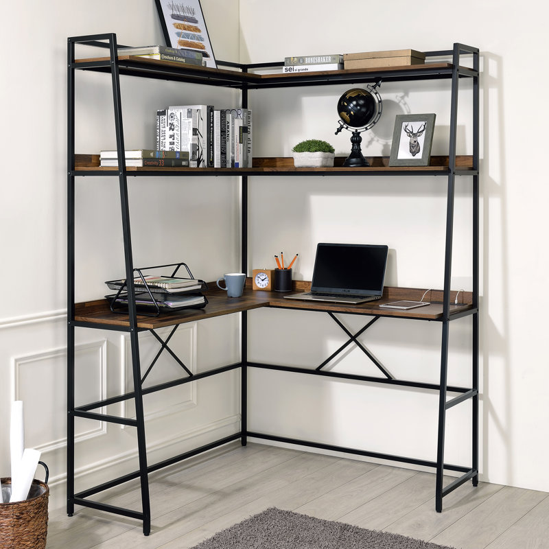 Bureau incliné / échelle Monico, Brun