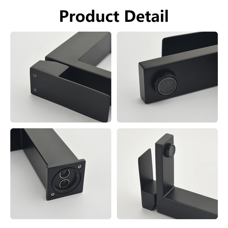 Single Hole Bathroom Faucet, Matte Black