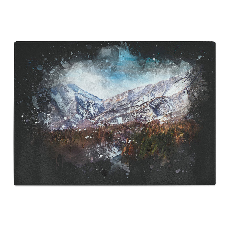 Mountain View Vol.7 Paint Splash Chopping Board, 20cm W x 28.5cm L