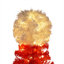 Ensemble de 2 arbres de Noël artificiels illuminés de style chapeau de père Noël 4 pi avec lumières blanches chaudes pour la décoration intérieure et extérieure