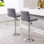 Cahya Fabric Swivel Adjustable Height Bar Stools